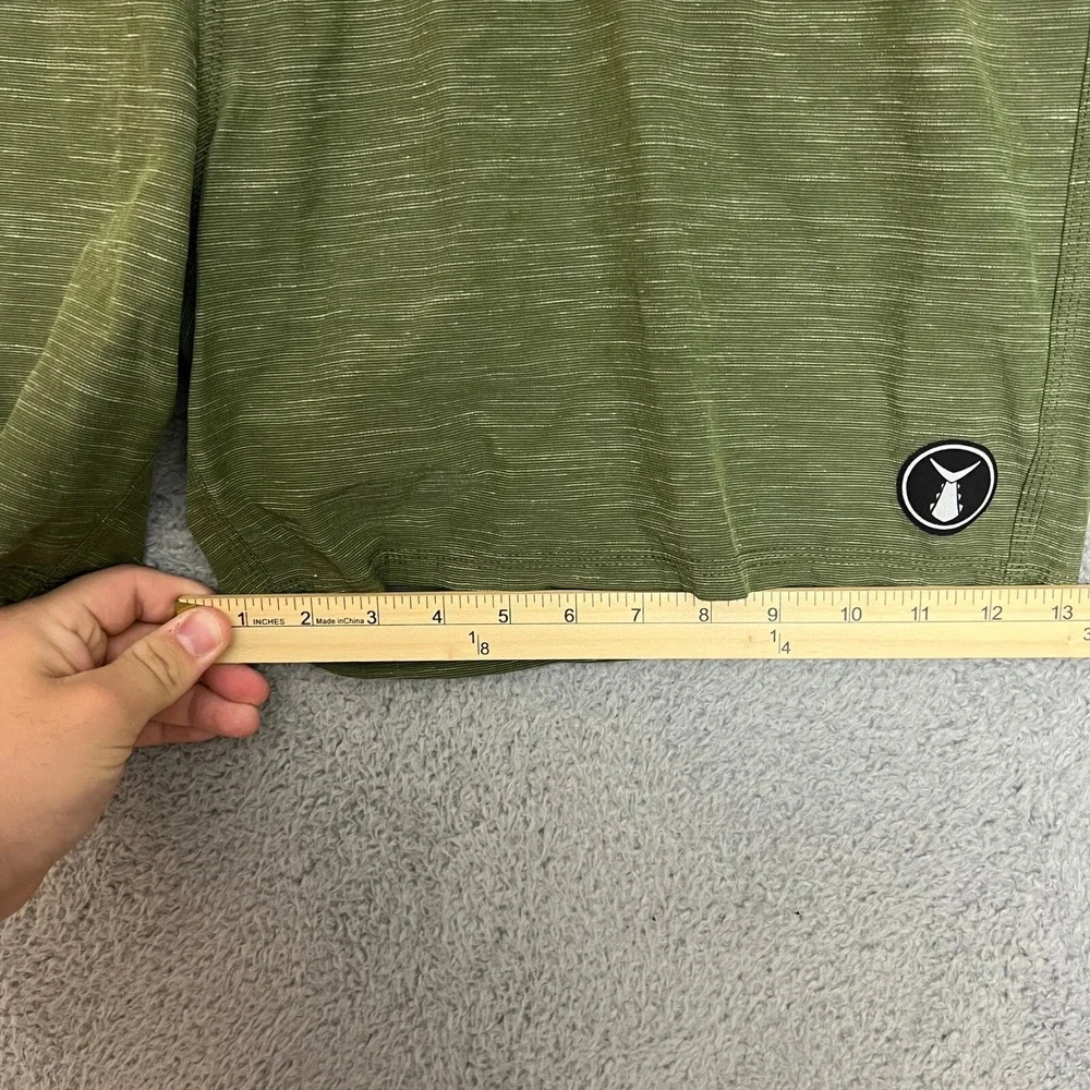 Tunaskin Board Shorts Mens‎ 42 Green Excellent Performance Stretch Fishing Swim
